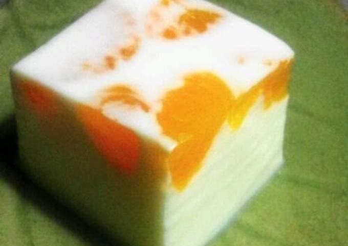 Easiest Way to Make Delicious Milk Agar Jello with Tangerines