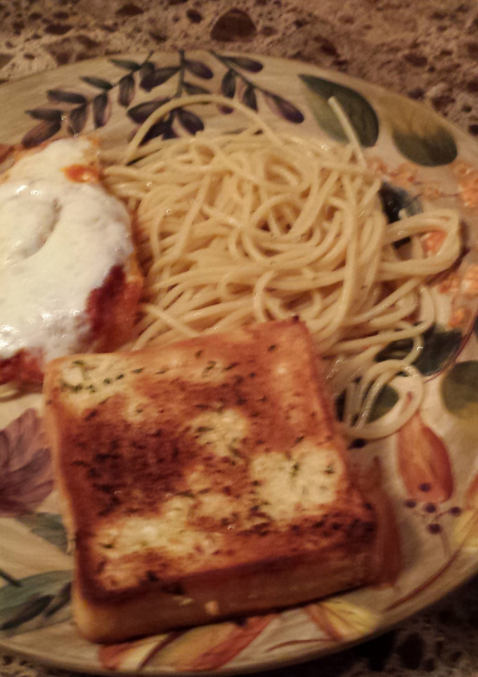 A picture of Chicken parmigiana.