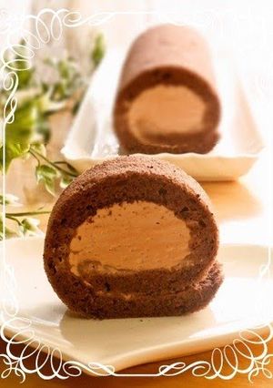 A picture of Moist Fluffy Chocolate Swiss Roll.