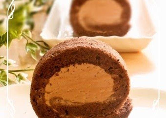 Recipe of Favorite Moist Fluffy Chocolate Swiss Roll