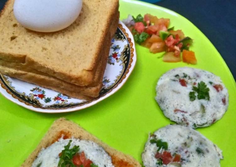 Recipe of Super Quick Homemade Steamed veggies egg omelette idli