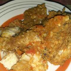 A picture of KFC geprek.