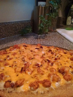 A picture of Chicken Bacon Ranch Pizza.