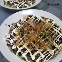 A picture of A Kansai Native's Light and Fluffy Okonomiyaki.