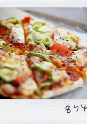 A picture of Easy Basic Pizza No Need to Proof or Rest the Dough.