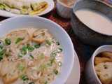 soy milk tofu soup
