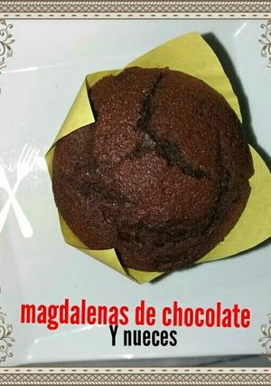 Foto principal de Magdalenas de chocolate y nueces
