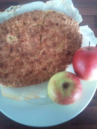 Recipe Peachy Apple Crumble Pie which Delicious