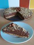 Vickys No-Bake 'Nutella Cheesecake', GF DF EF SF Nut-Free Option