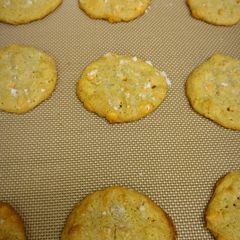 A picture of Butterscotch Chip Peanut Butter Cookies.