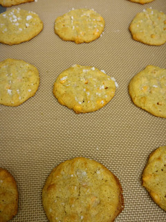 A picture of Butterscotch Chip Peanut Butter Cookies.