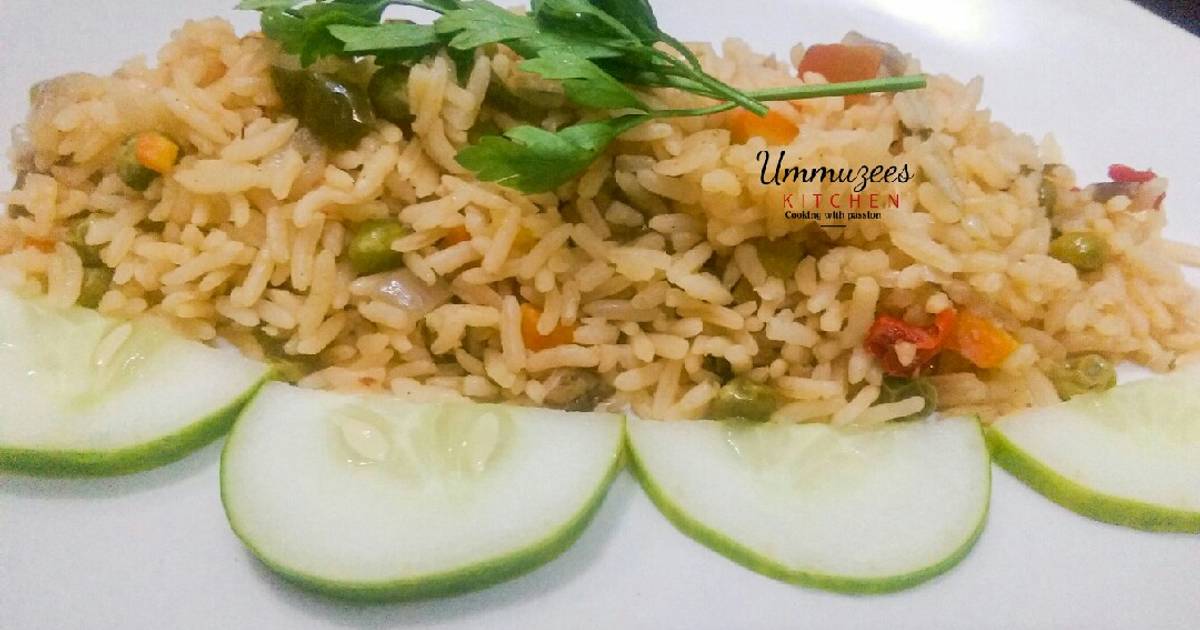 One pot fried rice Recipe by Ummuzees Kitchen Cookpad