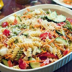 A picture of my ultimate pasta salad.