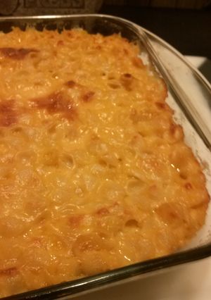 A picture of A Lighter Bake Mac & Cheese.