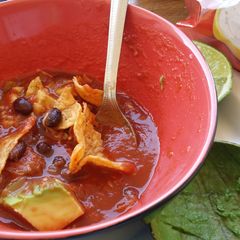 A picture of Veg. Tortilla Soup.