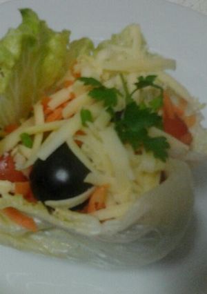 A picture of Ladybirds BBQ or Roast Lettuce Cups.