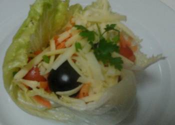 Fresh, Serving Recipe Ladybirds BBQ or Roast Lettuce Cups Home Style