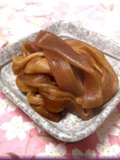 A picture of For Sushi--Slowly Stewed Kampyo (Dried Gourd).