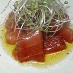 A picture of Marinated Tuna (Maguro Zuke).