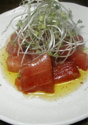 A picture of Marinated Tuna (Maguro Zuke).