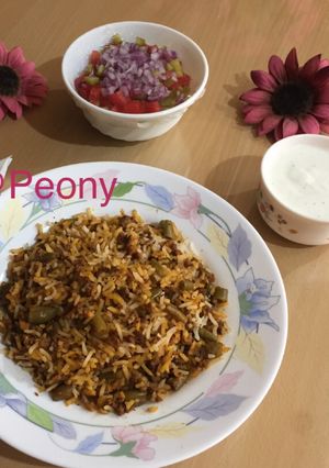 عکسی از دستور لوبیا پلو با گوشت چرخکرده