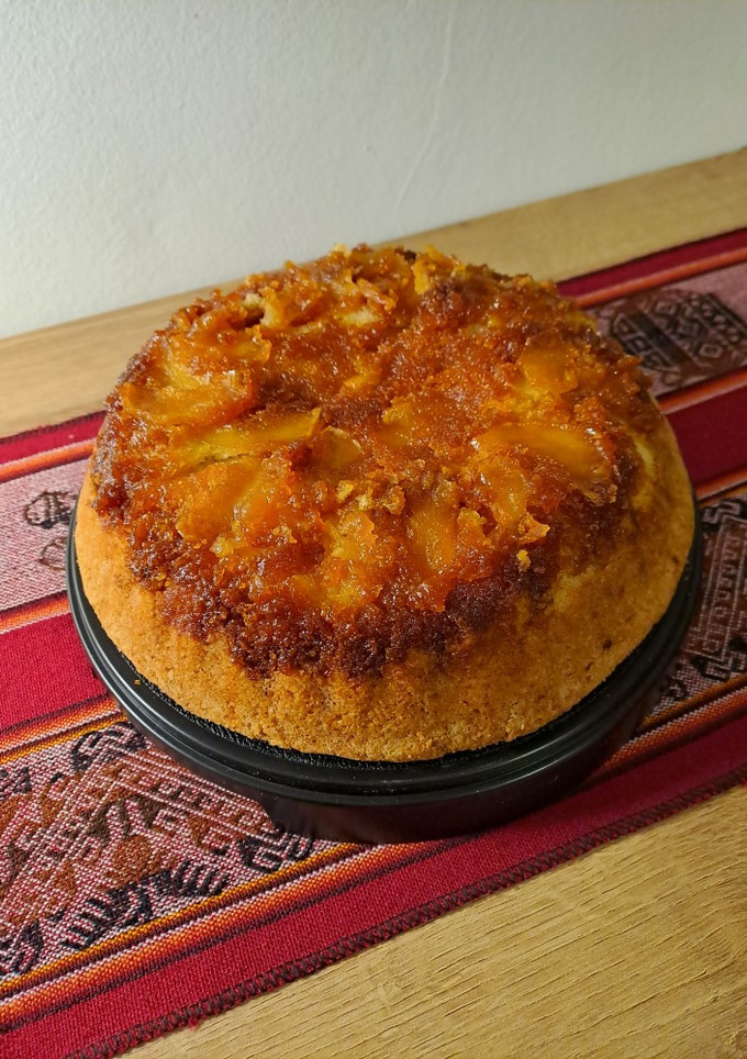 Una foto de Torta Invertida de Manzana