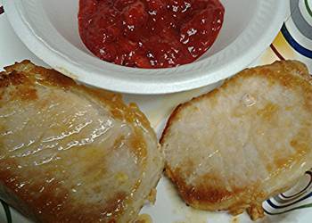 Ready to Serve Pork loin with strawberry ketchup Savory Delicious