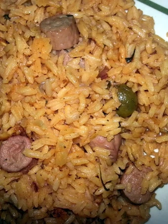 Recipe Arroz con Salchichas / Rice with Vienna Sausages the Delicious Tasty