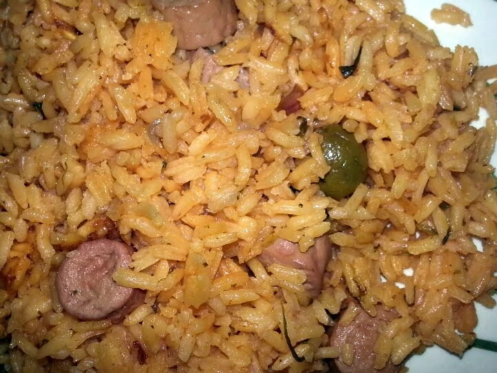 Recipe Arroz con Salchichas / Rice with Vienna Sausages the Delicious Tasty