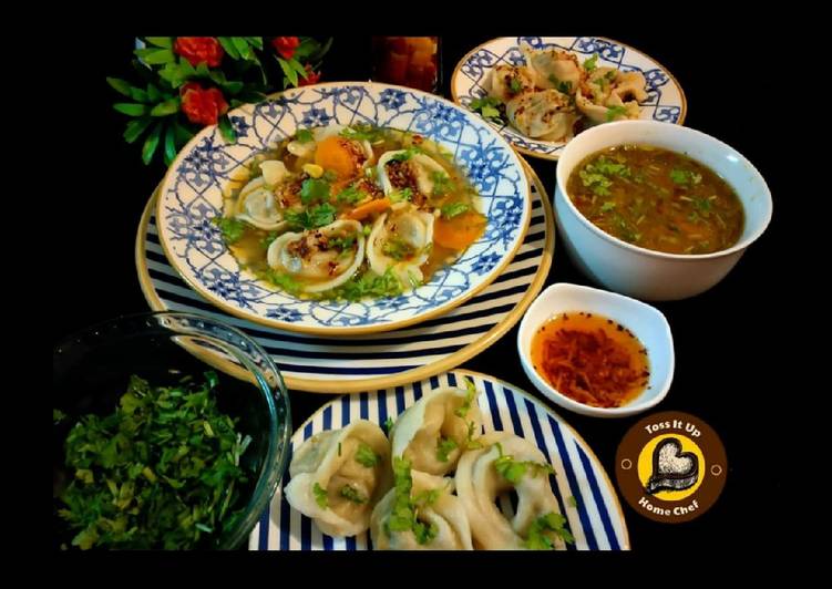 How to Prepare Super Quick Homemade Veg Wonton Soup With Spicy Chilli Garlic Oil