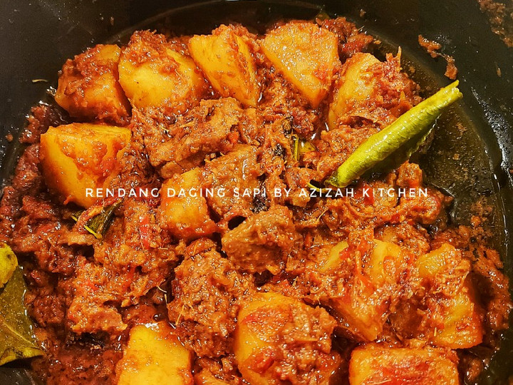 Resep Rendang daging sapi kentang yang Sempurna