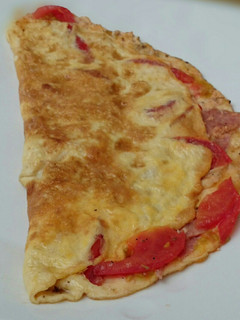 A picture of Tomato And Ham Omelette.