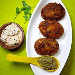 A picture of स्वीट कॉर्न वेजी कटलेट (Sweet corn veggie cutlet recipe in Hindi).