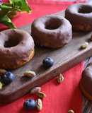 Donuts de chocolate y arándanos