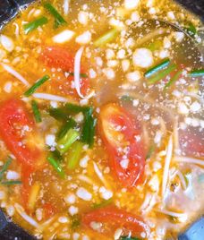 canh sấu thịt băm