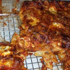 A picture of Bow tie pasta bake.