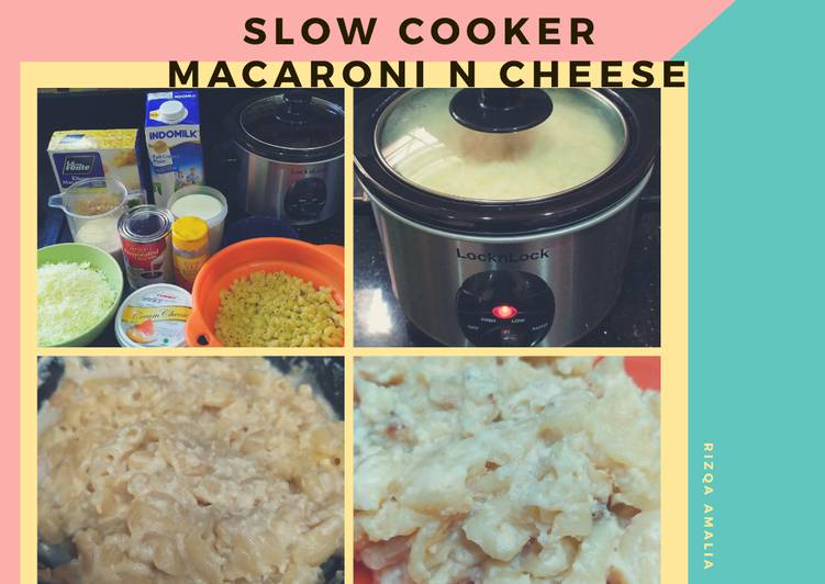 Bagaimana Menyiapkan Macaroni and cheese / Mac n Cheese slow cooker mudah ngeju banget yang Enak Banget
