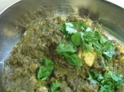 A picture of saag paneer