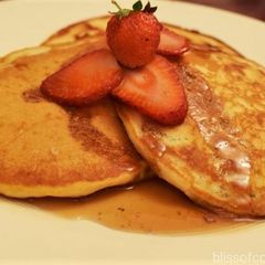 A picture of Fluffy Eggless Pancakes.