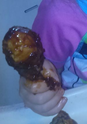 A picture of Momma's epic barbeque chicken.
