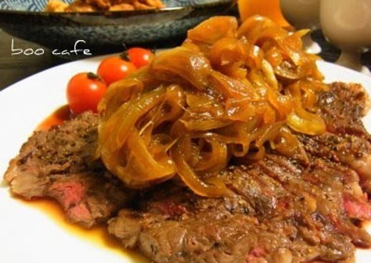 Bistro Beef Steak with Onion Sauce