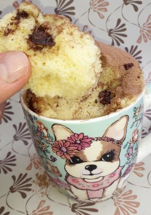 Una foto de Mug Cake esponjoso