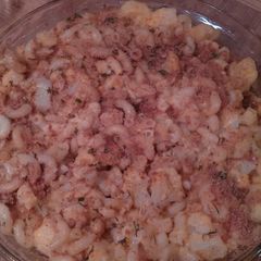 A picture of Cauliflower Mac n Cheese.