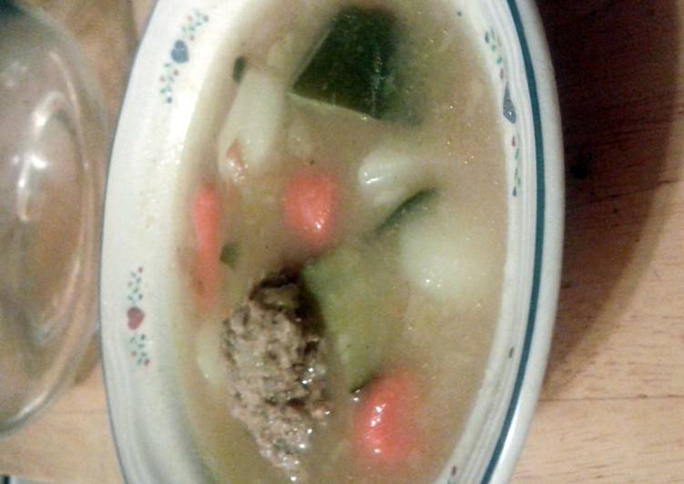 Recipe of Homemade abondigas soup