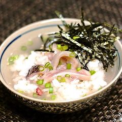 A picture of Shiokara Fermented Squid Ochazuke.