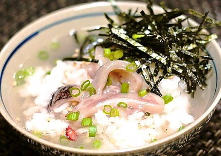 Easiest Way to Prepare Ultimate Shiokara Fermented Squid Ochazuke