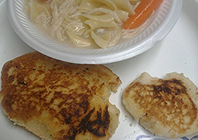 Simple Way to Make Homemade Chicken noodles with fried bread