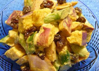 Update, Making Recipe Curry Mayonnaise Salad with Raisins and Asian Sweet Potatoes Very Delicious Update, Making Recipe Curry Mayonnaise Salad with Raisins and Asian Sweet Potatoes Very Delicious