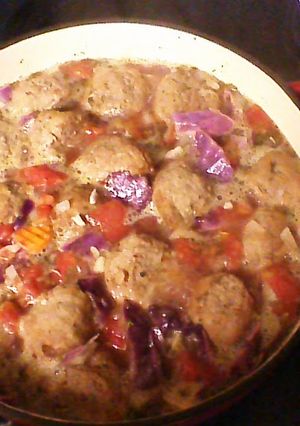 A picture of Albondigas Soup.