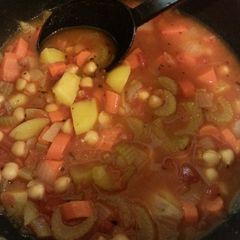 A picture of Stacy's Vegetable Soup.